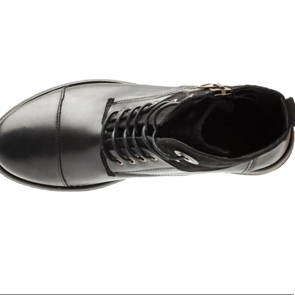 Tara M NEW Size 7-7.5 (38) Black Loris Lace-Up Boot - Picture 4 of 7